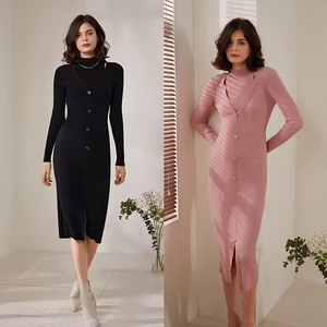 Suéteres OEM con Logotipo al por Mayor, Vestidos de Fiesta para Mujer, Vestidos Ajustados, Vestidos Modestos de Manga Larga para Mujer - Product Image 6