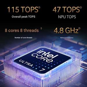 Ordinateur portable professionnel AI Wholesale New Swift Go Edge 14, Intel Core Ultra 7, 32 Go, SSD 1 To, écran tactile OLED 3K, 990g, WiFi7 pour entreprise et bureau - Product Image 2