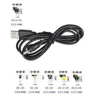 Adaptateur de prise mâle USB vers DC 5,5 mm, câble de charge
