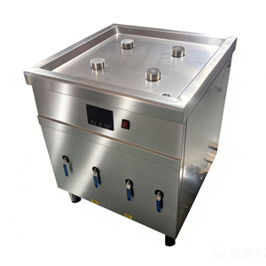 3/4 ホールド商用産業用立型蒸気炉スクリーン制御ステンレス鋼電気ガス8000W食品蒸し器 - Product Image 1