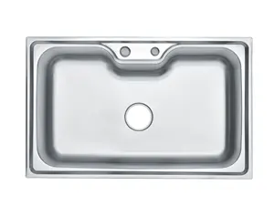 Multi-function commercial single bowl kitchen sink pressed farmhouse stainless steel kitchen sink