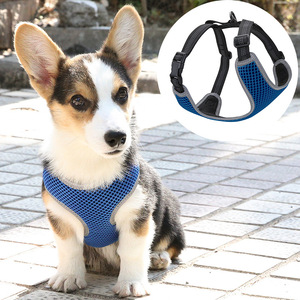 Harnais pour chien Corgi Chest Rider, en maille respirante, pour chiens de petite à moyenne taille, avec laisse - Product Image 2