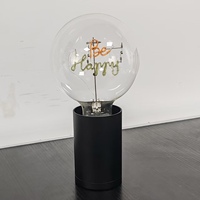 Haute qualité G125 LED lettre ampoule DC 9V/1A 1800mAH Rechargeable E27 Dimmable lumière décorative à piles excellent