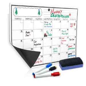 Waterproof A4 Dry Erase Board Monthly Writing Magnetic Whiteboard Fridge Magnetic Sticker Style White Magnetic Whiteboard Eraser