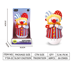 Novedad Animal Sleep Doll calmante con música y luz Educativo Radio Control <span class=keywords><strong>Joker</strong></span> Tumbler Toy para BEBÉ - Product Image 2