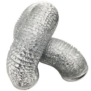 Conducto de ventilación simple ajustable <span class=keywords><strong>Tubo</strong></span> de papel de <span class=keywords><strong>aluminio</strong></span> corrugado <span class=keywords><strong>flexible</strong></span> - Product Image 6