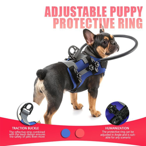 Anneau de protection pour chien en polyester réfléchissant réglable anti-collision pour chiens aveugles et âgés, pour la gestion des obstacles - Product Image 2