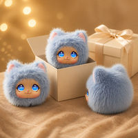 Jouet en peluche chat parlant multilingue avec yeux lumineux et oreilles de renard, en tissu de coton et coton PP, pour enfants de 5 à 7 ans, cadeau