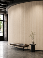 Panneau mural acoustique moderne en MDF pour l'absorption du son dans les salons, appartements, studios, cinémas, hôtels et salles de réunion