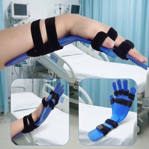 Tavoletta di supporto per dita in silicone, separatore ortopedico per mano e polso, tutore per spasmi, apoplexie, emiplegia, tutore per dita blu - Product Image 1