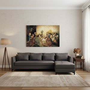 Sacred Last Supper Canvas Print - Religious Artwork Home Decor,<b>WRAPPED</b> CANVAS - Product Image 3
