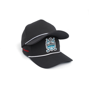 Chất Lượng Hàng Đầu 5 Bảng Điều Chỉnh Gorras Cong Brim Tùy Chỉnh 3D Thêu Logo Cong Brim Có Thể Điều Chỉnh Cao Su PVC Vá Logo Mũ Bóng Chày - Product Image 4