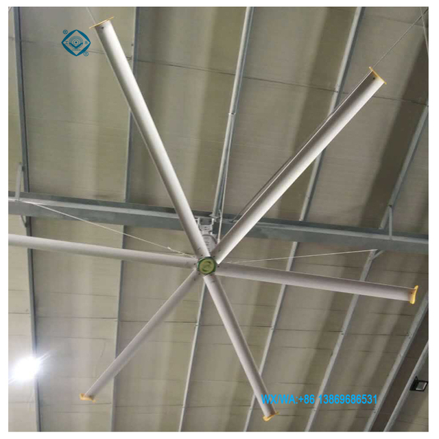 Energy Saving Electric Modern Industrial Ceiling Fan with BLDC Motor 7.32m Blade Diameter 380V Voltage for Factory Workshop