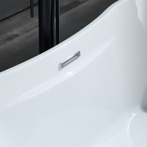 Baignoire autoportante en acrylique avec drain, design en tissu style <span class=keywords><strong>hamac</strong></span>, écologique, minimaliste, portable, économique pour hôtel, villa, extérieur - Product Image 4
