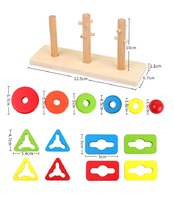 Blocs de bois personnalisés créatifs pour bébés, trieur de formes géométriques, jouets pour enfants, éducation précoce des enfants