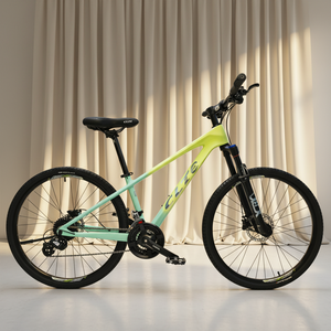 Vélo de montagne 24 vitesses avec suspension avant, transmission, cadre en fibre de carbone aérodynamique 700C, 24 vitesses, transmission fluide - Product Image 1