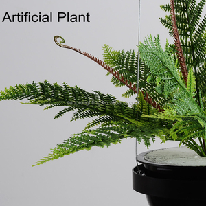 2025 <span class=keywords><strong>Palma</strong></span>, nuevo diseño, lámpara colgante de jardín Artificial, lámpara de comedor de forma larga con bombillas de 3*6W y 1 foco de 3W - Product Image 4