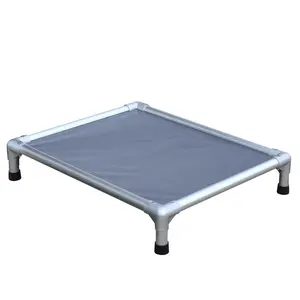 Armreif Fabrik Lieferant Hochwertige Großhandel Outdoor Haustier Bett Aluminium erhöht Hunde bett wasserdicht Teslin Mesh