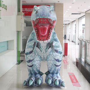 Costume de mascotte gonflable adulte de <span class=keywords><strong>dinosaure</strong></span> <span class=keywords><strong>T</strong></span>-<span class=keywords><strong>Rex</strong></span> pour Halloween Carnaval Nouvel An Anime Dragon <span class=keywords><strong>Club</strong></span> Bugs imprimé - Product Image 4
