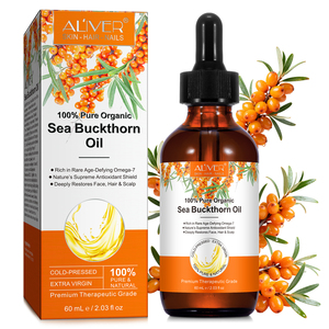 ALIVER Olio di Olivello Spinoso 100% Puro e Naturale Pressato a Freddo per la Cura di Viso, Capelli, Pelle e Unghie - Product Image 1