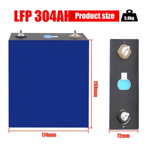 Baterai IMR 304Ah Lifepo4 kelas sel A EVE LF304 3.2v EU AS AS stok lithium prismatik Li ion LFP EV