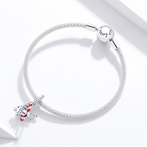 <span class=keywords><strong>Leone</strong></span> Salto Cerchio Dell'argento Sterlina 925 Del Pendente Animale Serie FAI DA TE Accessori Gioielli Fatti A Mano SCC1660 - Product Image 2