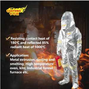 Coton réfléchi par la chaleur rayonnante aluminisé combiné à une feuille d'aluminium résistant à la chaleur industrielle pour la fusion des métaux - Product Image 5