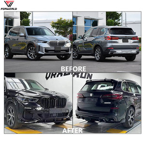 Accessori per auto di produzione FW accessori per paraurti anteriore posteriore Spoiler Full Body Kit per <span class=keywords><strong>BMW</strong></span> <span class=keywords><strong>X5</strong></span> G05 19-22 a <span class=keywords><strong>X5</strong></span> Kit <span class=keywords><strong>nero</strong></span> - Product Image 3