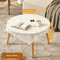 Table basse/de salle à manger moderne en bambou, petite, carrée, mobile, design simple, pour salon, chambre, appartements locatifs, table d'appoint de canapé