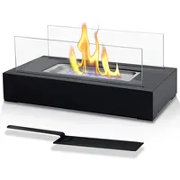 Fireplace Indoor Outdoor Freestanding Fireplace Tabletop Fire Pit Decorative Ethanol Fireplace Metal Bioethanol Fireplace