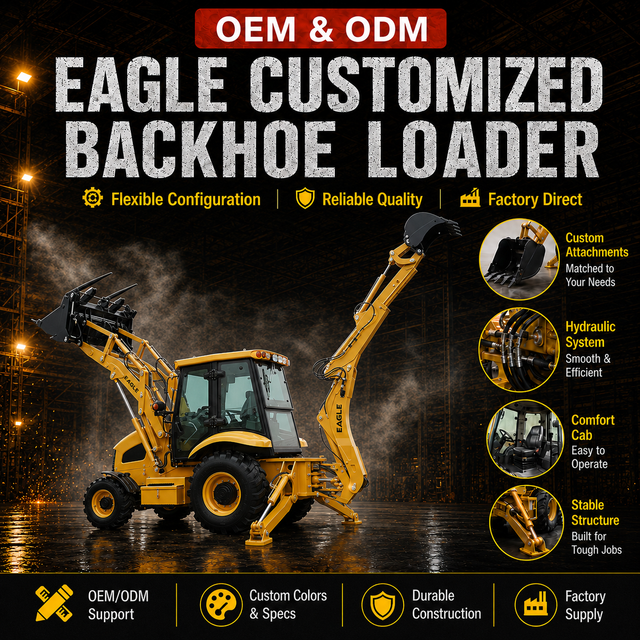 New Backhoe Loader WZ-3CX Similar Backhoe Loader With 2 Functions Front Loader and Backhoe Digger