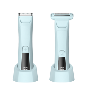 Recortadora de vello corporal para hombres y mujeres, afeitadora eléctrica para pecho, piernas, zona íntima, afeitadora en seco/húmedo, depiladora con luz LED, maquinilla de afeitar impermeable - Product Image 4