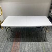 Hochwertige Tragbare 5ft 6ft 8ft Rechteckige Klappbare Plastiktische für Hotel Hochzeit Outdoor-Veranstaltungen Esstisch