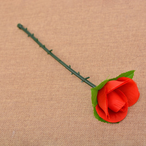 Independent Brands Folding Rose <b>Magic</b> Prop 25cm Red Thorny Stem For <b>Magic</b> <b>Tricks</b> - Product Image 2