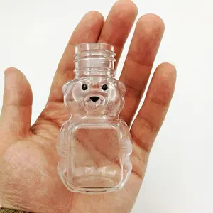 RTS 30ml lovely bear shape plastic PET bottle for perfume spray