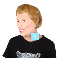 Masque d'animal effrayant et amusant en latex de luxe pour le visage entier, masque de cosplay de bœuf, accessoires de fête d'Halloween, carnaval, femmes