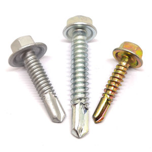 Vente chaude 410 acier inoxydable tête de rondelle hexagonale vis autotaraudeuses vis de toiture autotaraudeuses <span class=keywords><strong>pour</strong></span> métal - Product Image 4