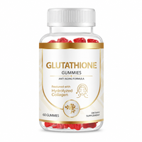 Complément alimentaire en gommes au collagène et au glutathion, naturel, végétalien, antioxydant, anti-âge, pour l'éclat de la peau, marque privée OEM