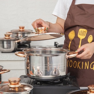 Ustensiles de cuisine Cookwar en stock, casseroles en acier inoxydable, ustensiles de cuisine antiadhésifs bon marché, ensemble de casseroles Kochtopf - Product Image 6