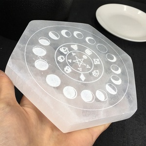 Quartz Luxury Figurine Three-Phase <b>Moon</b> Pentagram Ornament Eco-Friendly Handmade Home Decoration Cross-Border Hot-Selling - Product Image 2