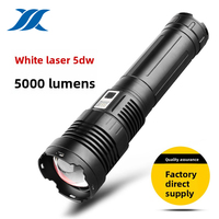 Linterna LED Recargable de Fábrica de 50W de Alto Lumen, Linterna con Zoom, Potente Linterna LED Recargable