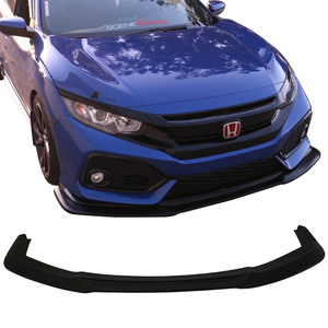 กันชนหน้าสำหรับ5Dr 2017-2021 Civic hatchback GT unpainted PU สปอยเลอร์สไตล์ jdm GT Splitter ด้านหน้า - Product Image 2