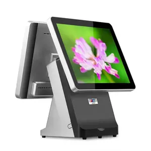 All In One Windows Pos Terminal 15.6 Inch Point Of Sales System With printer for dual screen