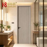 Porte intérieure en bois composite sur mesure, ouverture latérale, isolation phonique, moderne, pour villa, appartement, chambre, école, salle à manger, hôtel
