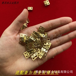 Bisagra para muebles en miniatura, 1,5 mm, montaje en superficie de hierro, duradera, para caja de regalo, caja de manualidades, accesorio de ferretería, diseño minimalista - Product Image 4