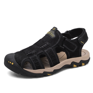 <span class=keywords><strong>Sandalias</strong></span> <span class=keywords><strong>de</strong></span> <span class=keywords><strong>Vestir</strong></span> <span class=keywords><strong>de</strong></span> Cuero con Suela Gruesa para <span class=keywords><strong>Hombre</strong></span>, <span class=keywords><strong>Sandalias</strong></span> Cerradas Cómodas para Exteriores para Pescadores - Product Image 2