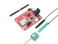 BSSY) Tracker GPS Makerfabs Maduino Zero SIM868 intégrant un contrôleur ATSAMD21G18 E, gestion de l'alimentation et stockage 48 MHz