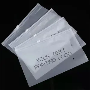 Apparel Packaging Resealable Matte Zip Lock Clothing Bags Custom Printing Logo Clothes T-Shirt Swimwear Frosted Zipper Bags.