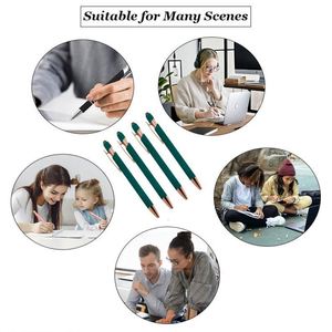 High Quality Personalized Engraving Laser Logo Promotion Pen Metal <b>Black</b> Gift Stylus <b>Touch</b> Custom Business Ballpoint Pens - Product Image 5