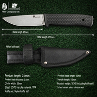Couteau utilitaire à lame fixe pour le camping, la randonnée, le bushcraft, la pêche avec étui de protection, logo personnalisé